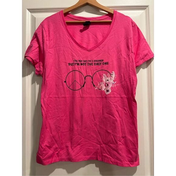 John Lennon Dreamer Women's V-neck size XL - Picture 1 of 2